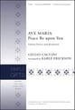 Ave Maria - Peace Be upon You Unison choral sheet music cover